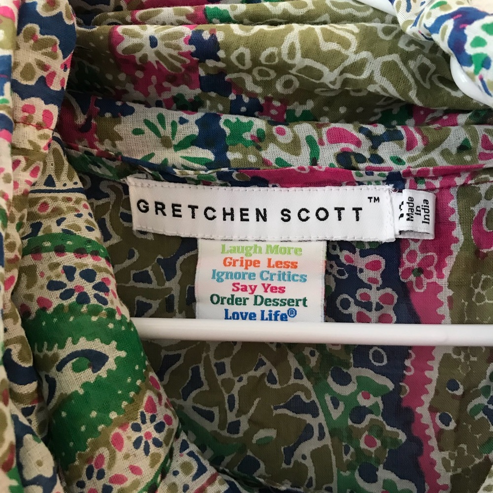 Gretchen Scott Multicolor Cowl Neck Tunic